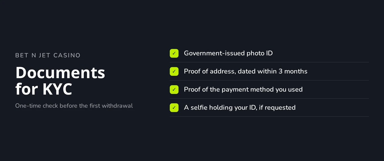 Organize KYC verification documents